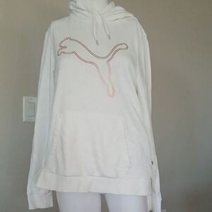 Puma Women's Classic White Hoodie